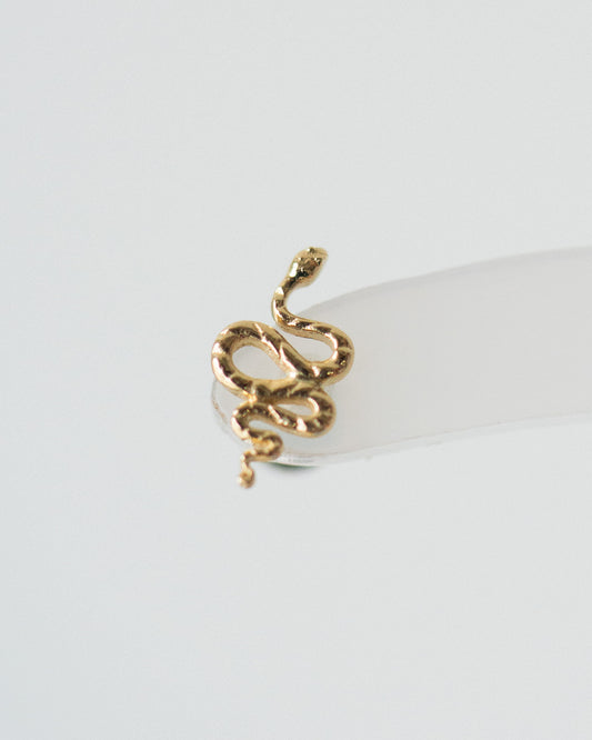 14K Snake Stud